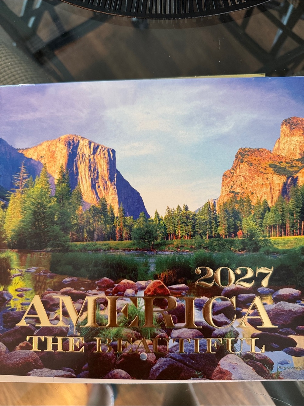 2027 America the Beautiful Wall Calendar - Scenic Landscape (Green, Blue, Brown)
